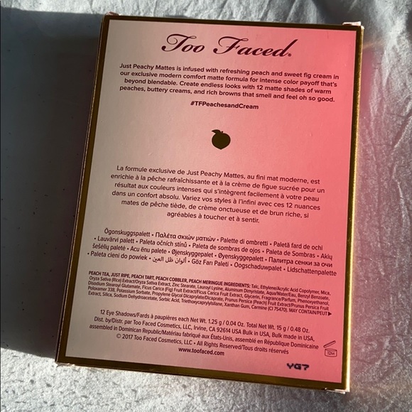 Just peachy mattes too faced palette - Picture 2 of 2